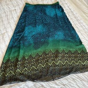 1X - Beautiful ONE WORLD Patterned A-Line Skirt